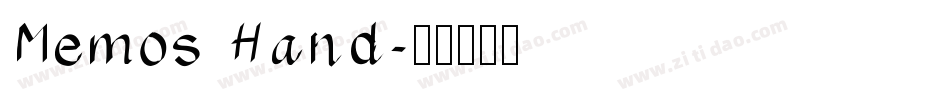 Memos Hand字体转换